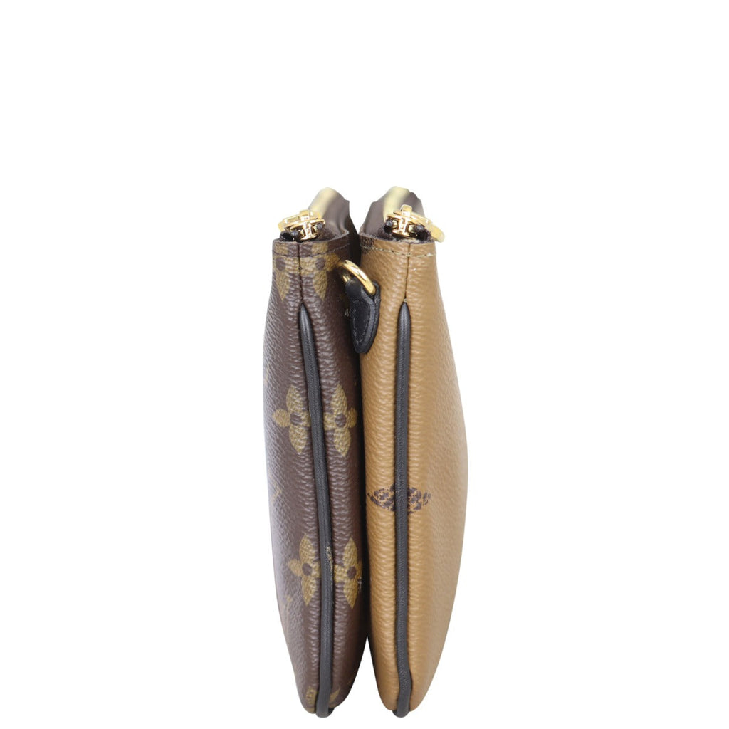Louis Vuitton Double Zip Pochette Monogram Giant Reverse