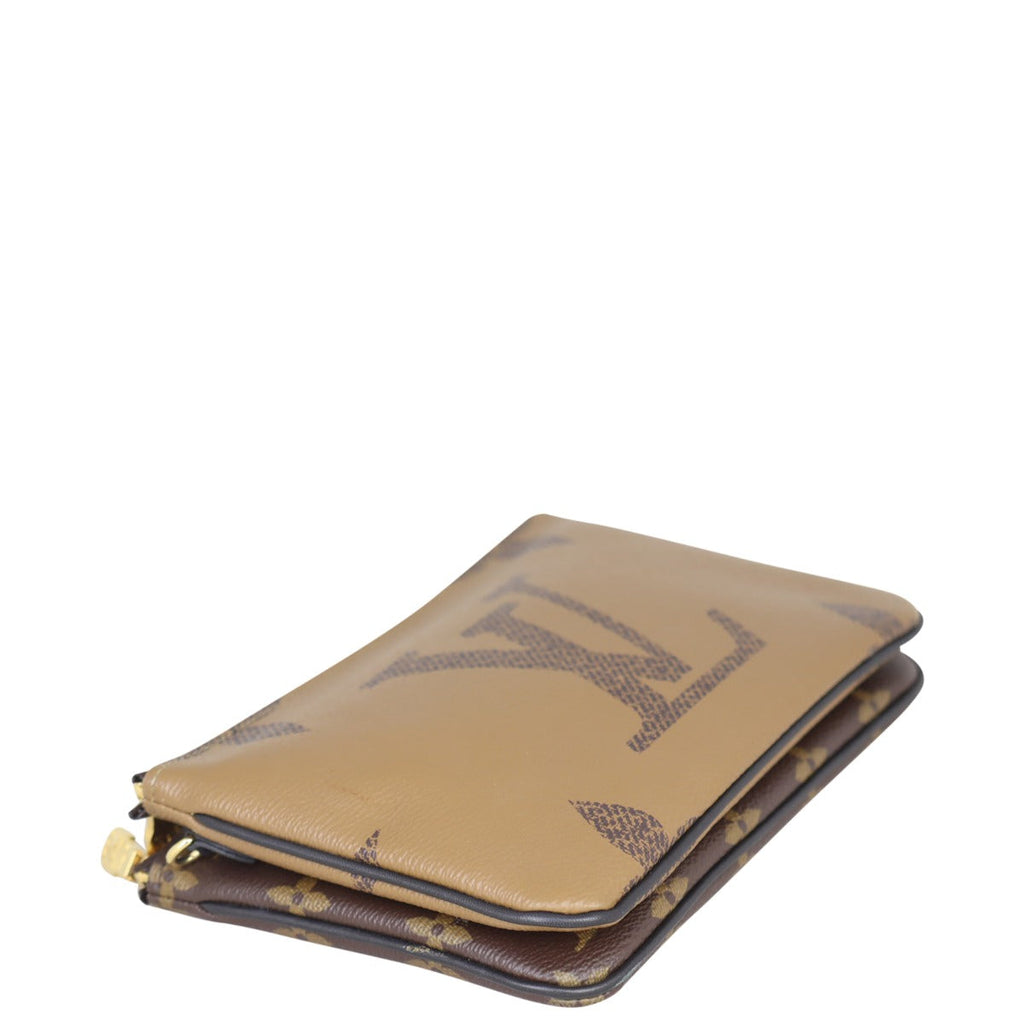 Louis Vuitton Double Zip Pochette Monogram Giant Reverse