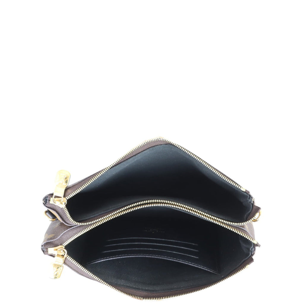 Louis Vuitton Double Zip Pochette Monogram Giant Reverse