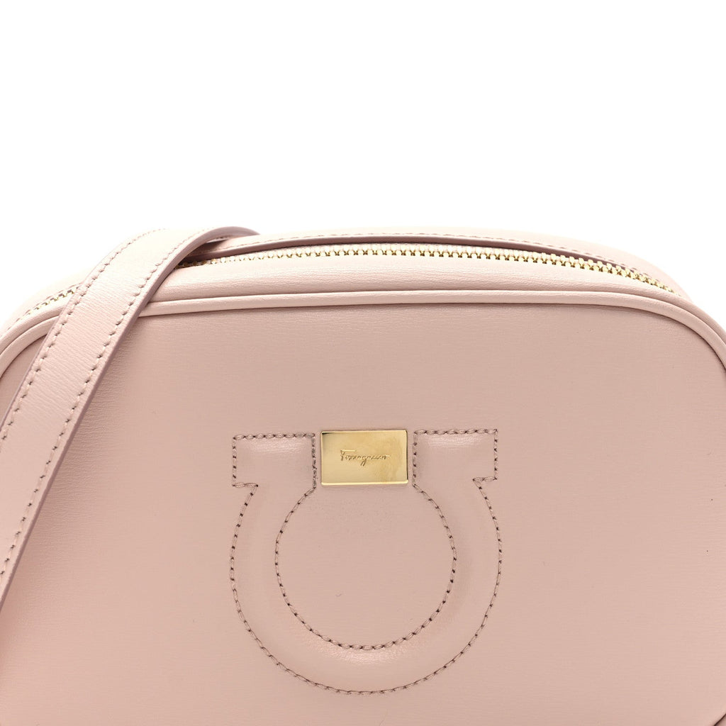 Calfskin City Goncho Crossbody Camera Bag BonBon