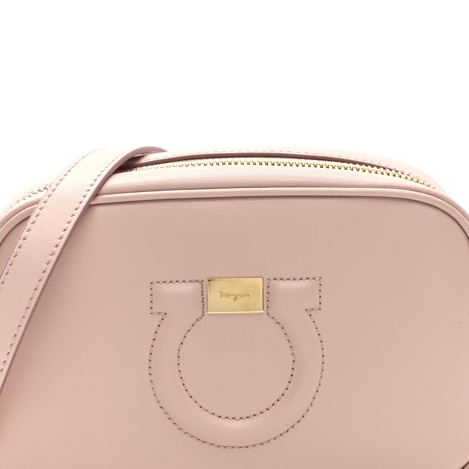 Calfskin City Goncho Crossbody Camera Bag BonBon