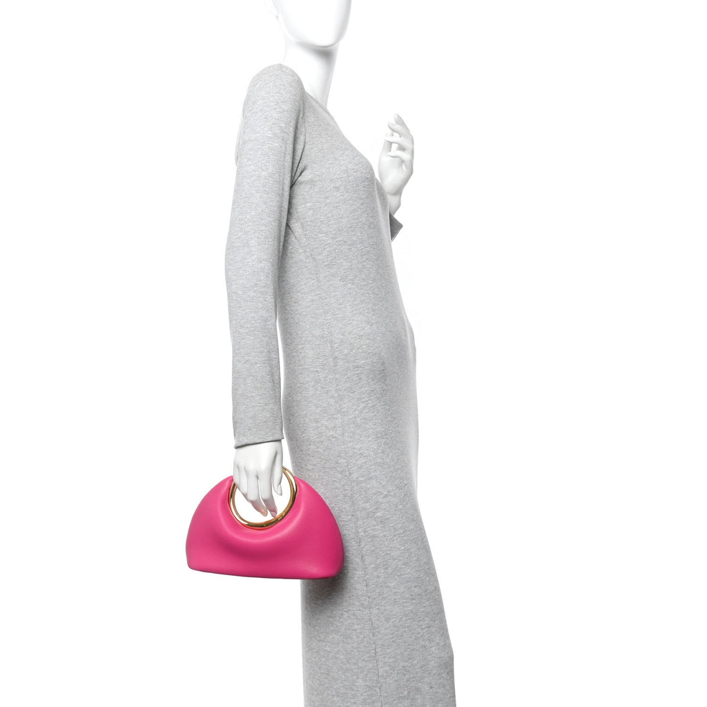 Calfskin Le Petit Calino Ring Top Handle Bag Dark Pink