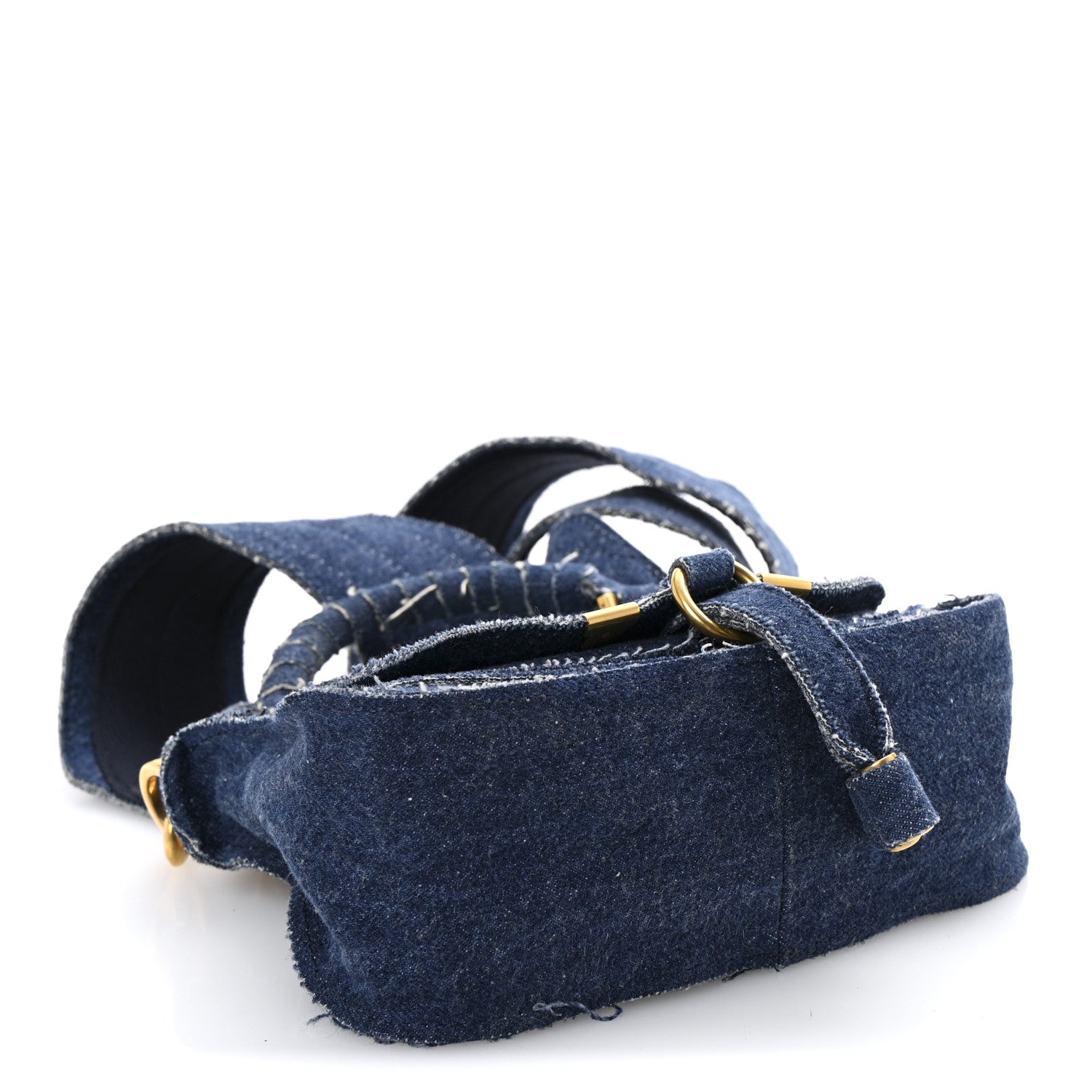 Denim Small Marcie Saddle Bag Blue