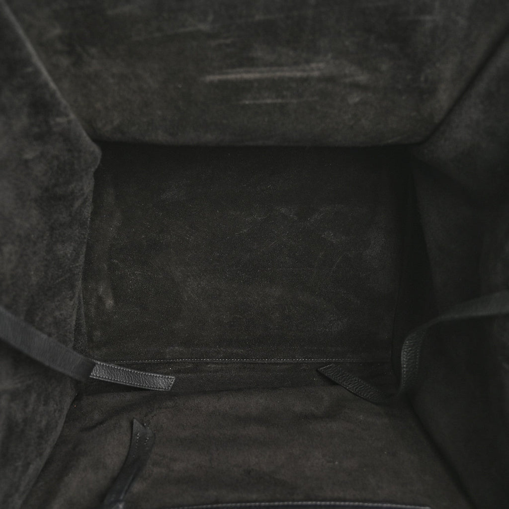 Grained Calfskin Medium Phantom Luggage Black