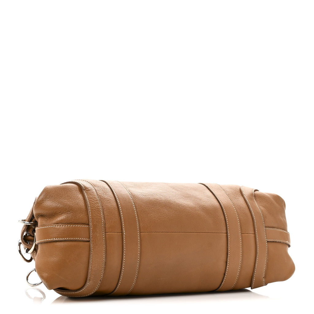 Soft Calf Top Handle Satchel Brown
