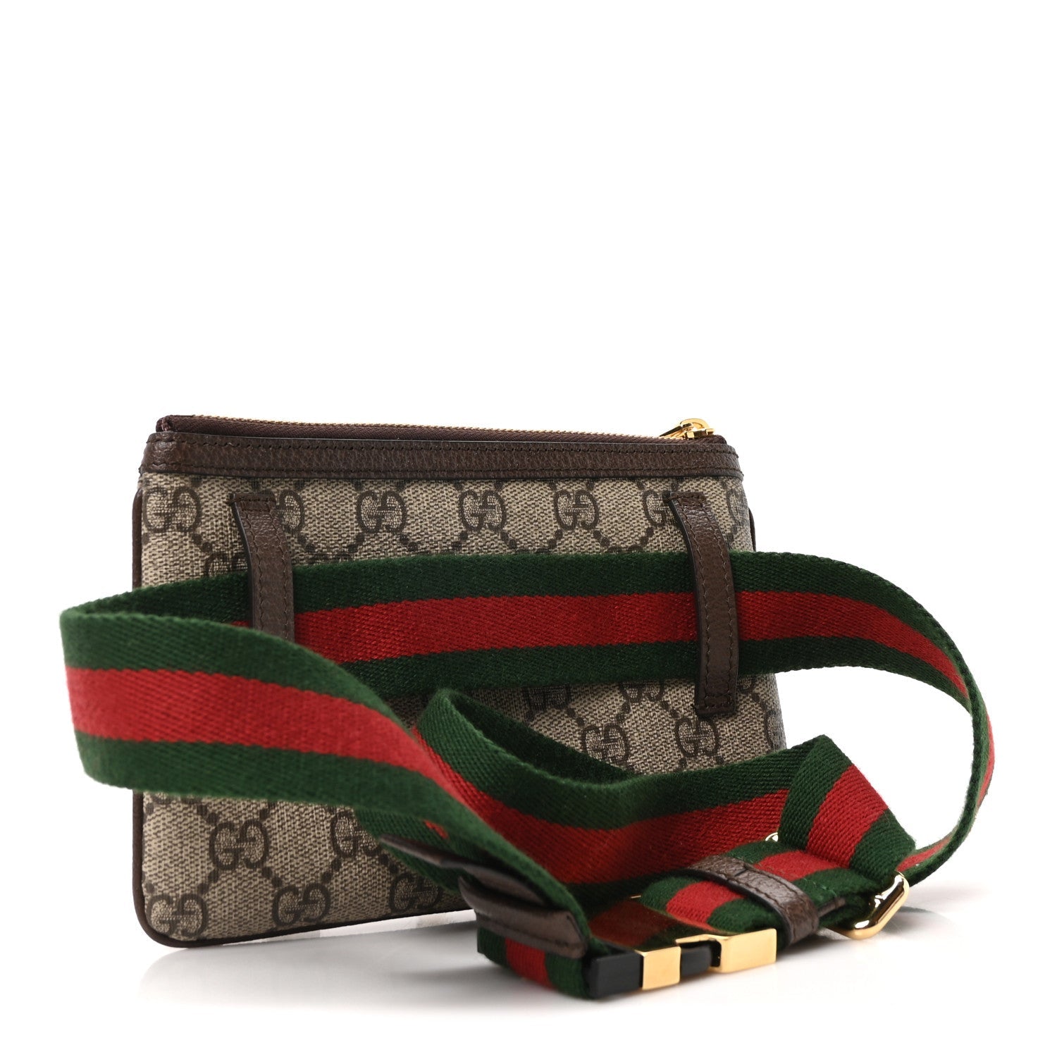 GG Supreme Monogram Web Ophidia Utility Belt Bag 85 34 Beige Ebony New Acero