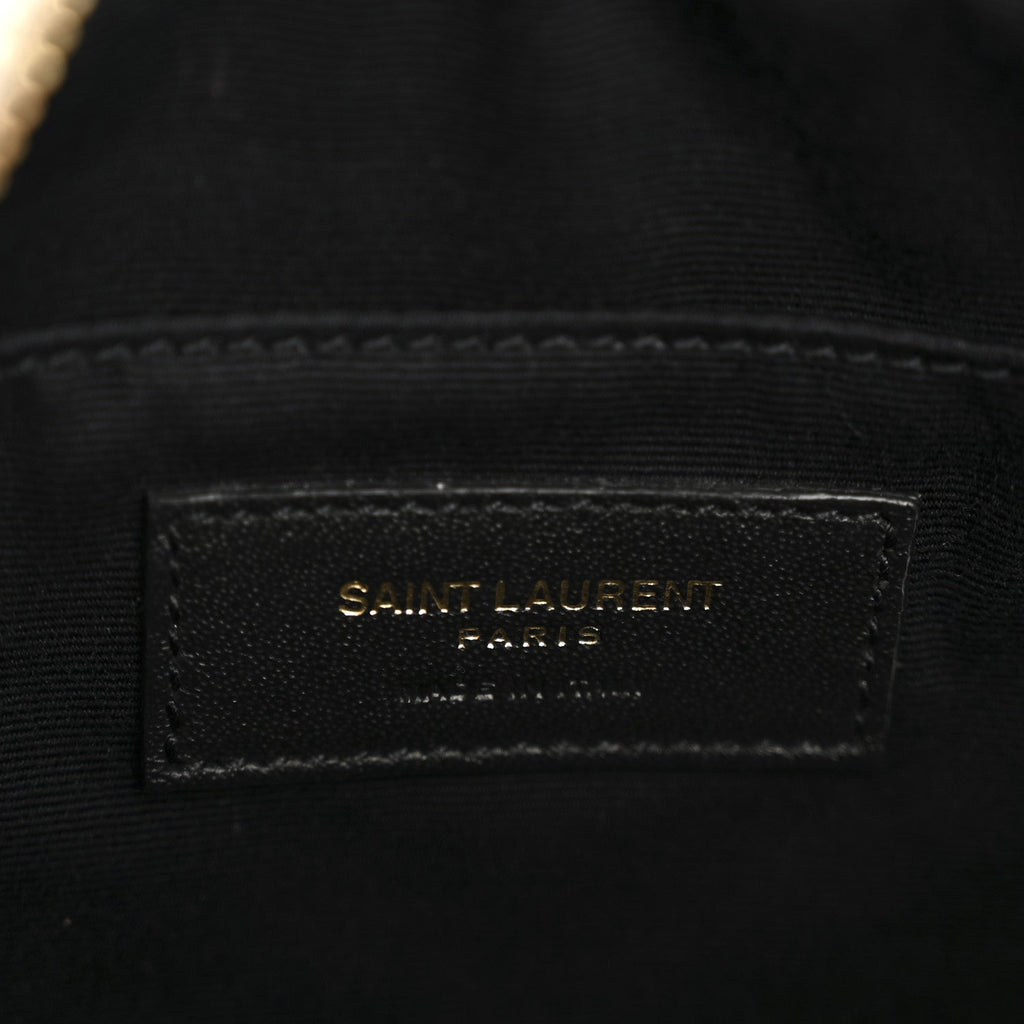 Calfskin Matelasse Monogram Lou Camera Bag Crema Soft