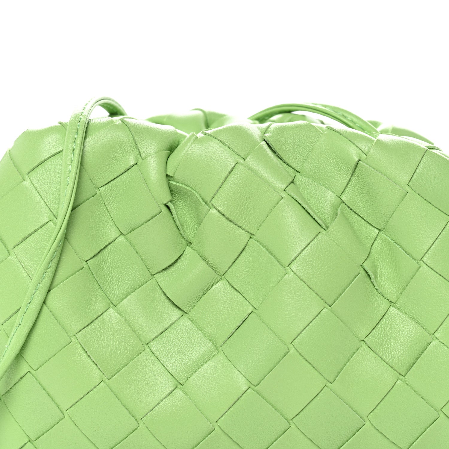 Nappa Intrecciato The Mini Pouch Pistachio