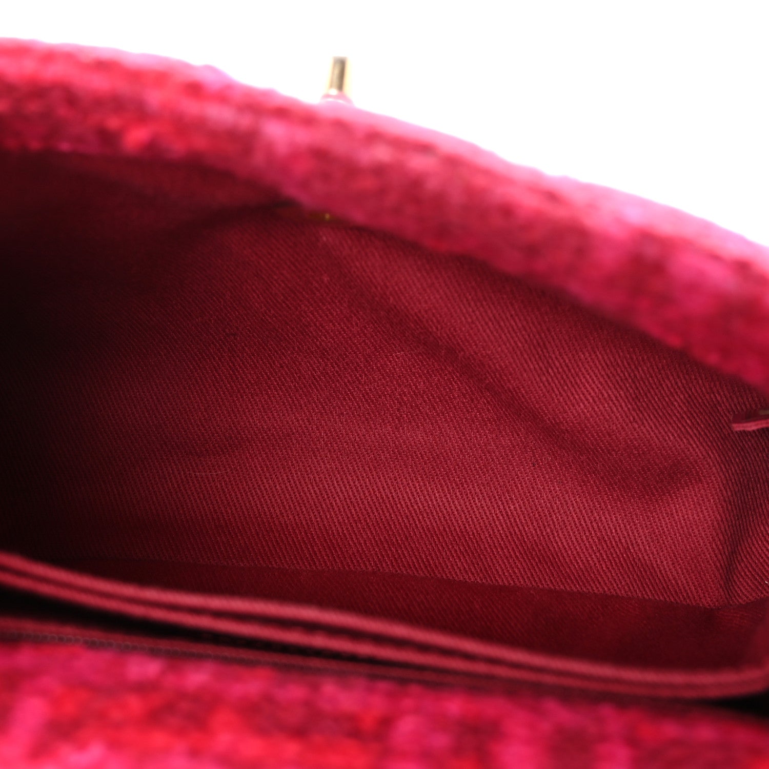Tweed Mini Coco Handle Flap Fuchsia