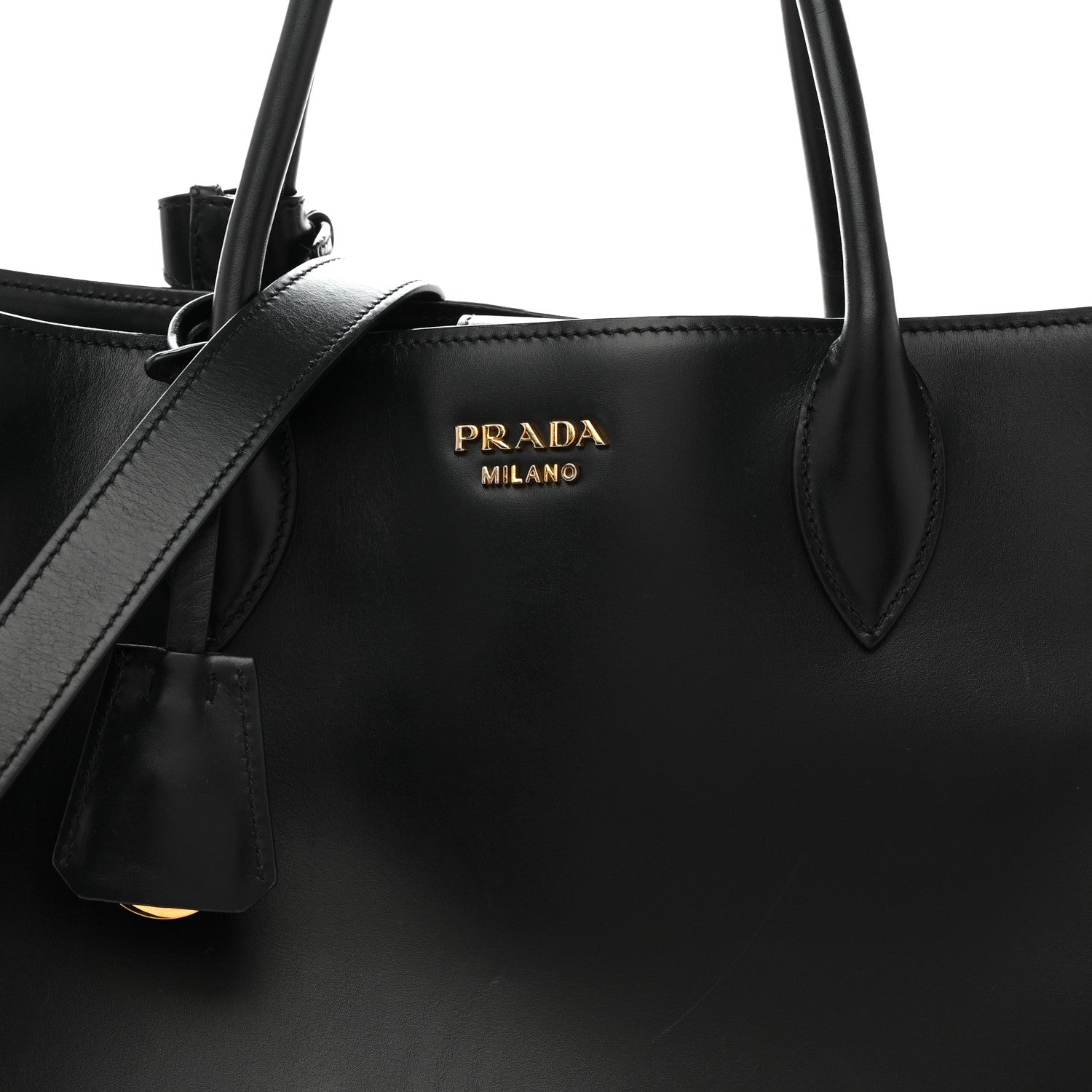 City Calfskin Bibliotheque XL Tote Black