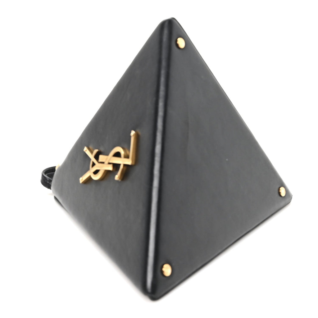 Lambskin Pyramid Clutch Black
