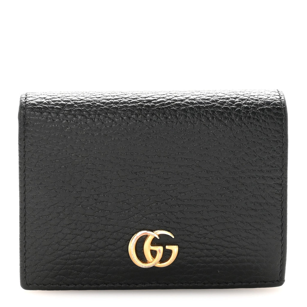 Pebbled Calfskin GG Marmont  Case Black