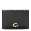 Pebbled Calfskin GG Marmont  Case Black