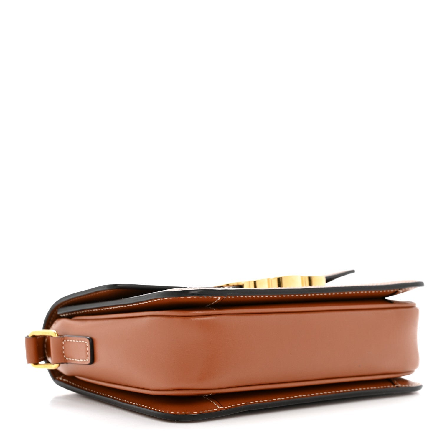 Calfskin Triomphe Canvas Teen Triomphe Bag Tan