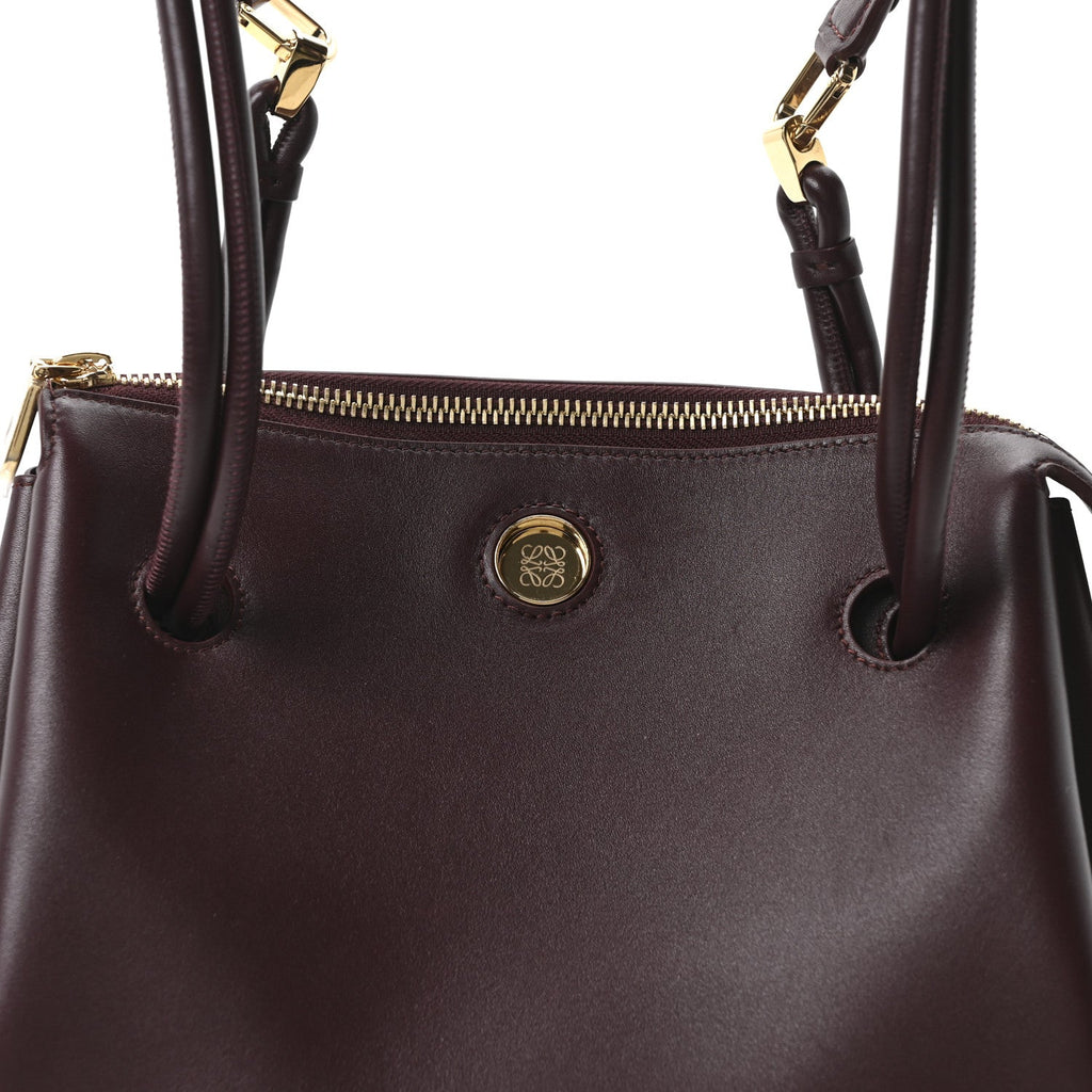 Supple Calfskin Small Madrid Bag Dark Burgundy