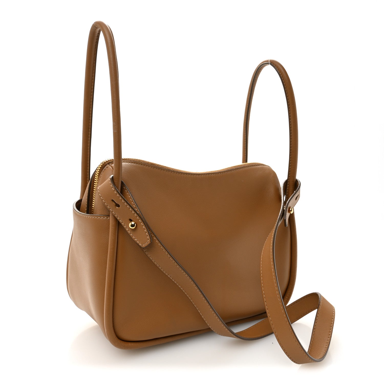 Soft Calfskin Darling Shoulder Bag Caramel