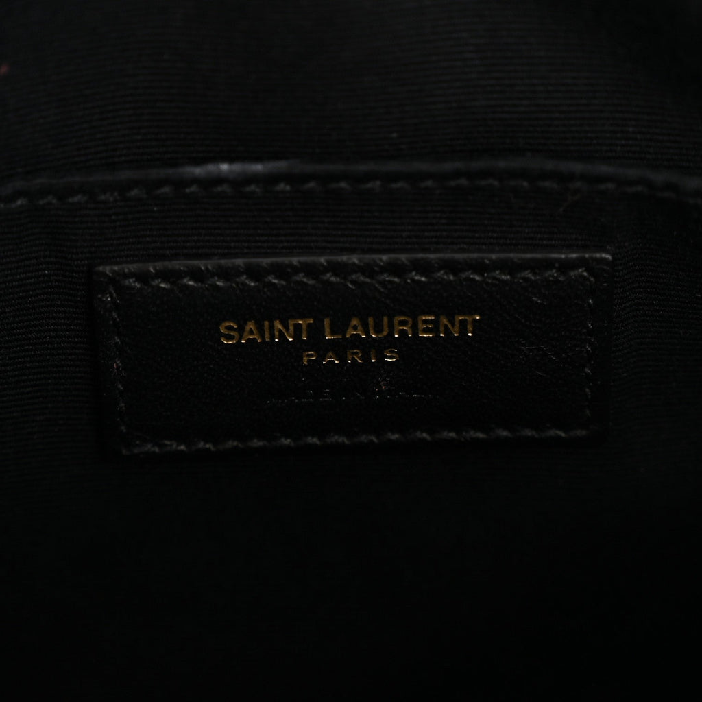 Calfskin Matelasse Monogram Lou Camera Bag Black