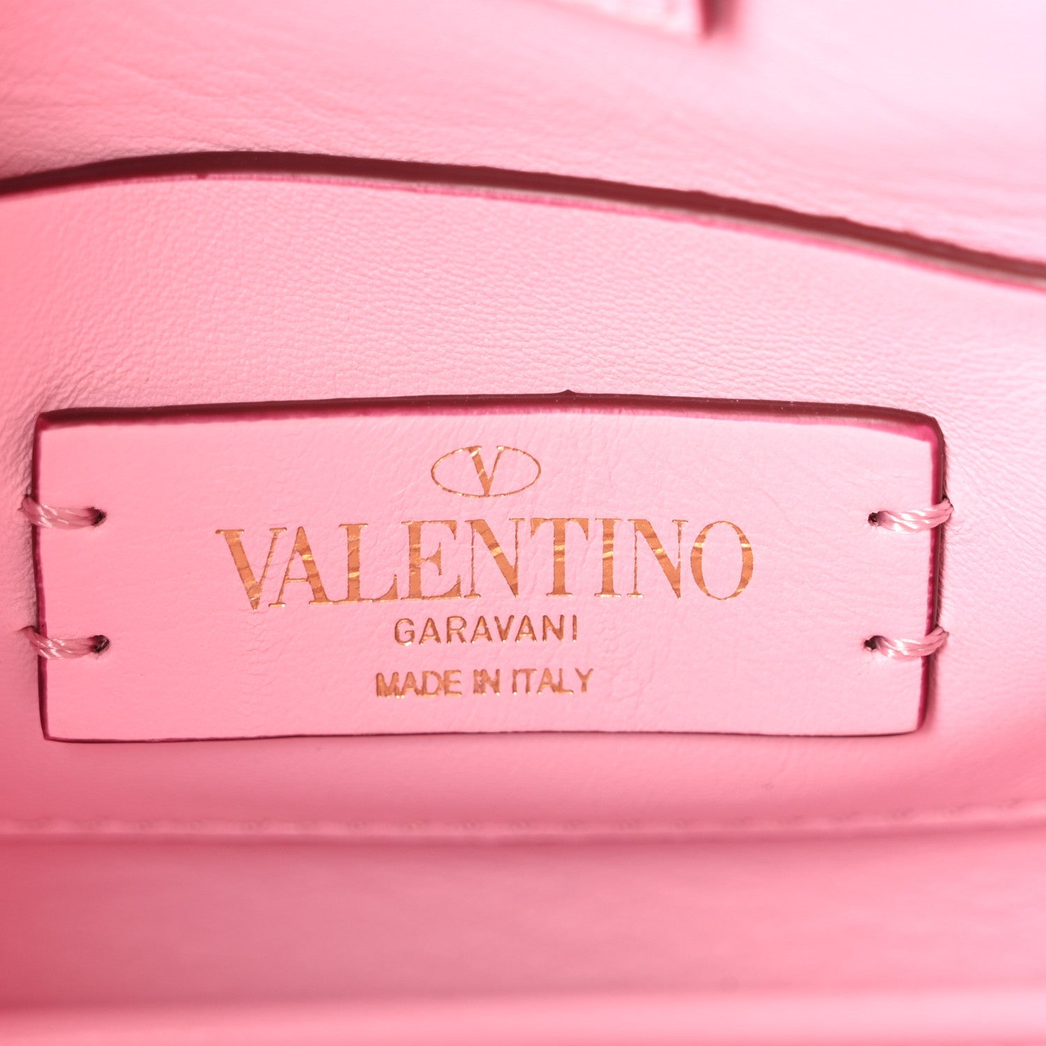 Nappa Mini Roman Stud The Handle Bag Pink Borealis