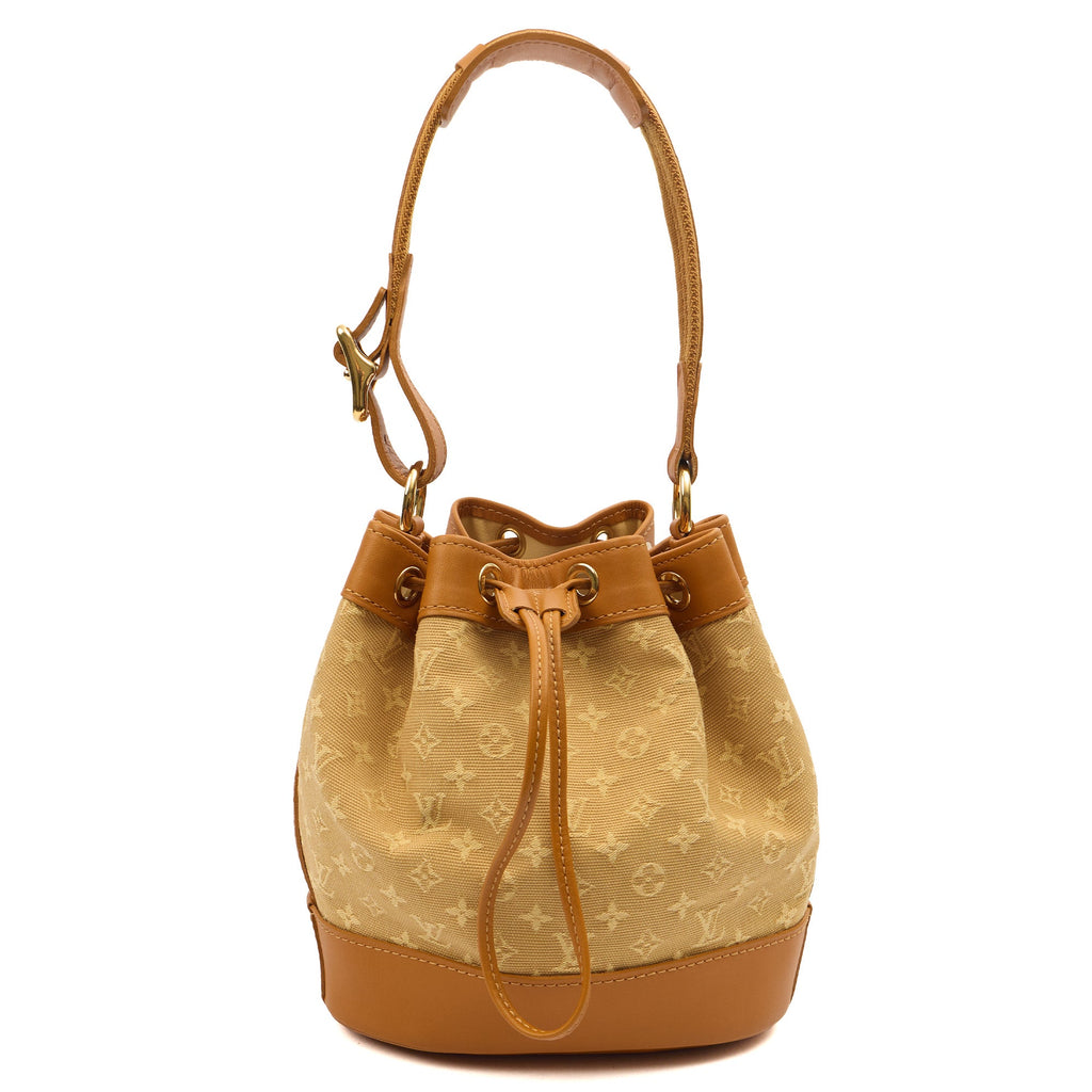 Louis Vuitton Bucket Bag Mini Lin Noe in Mini Lin Beige, Canvas