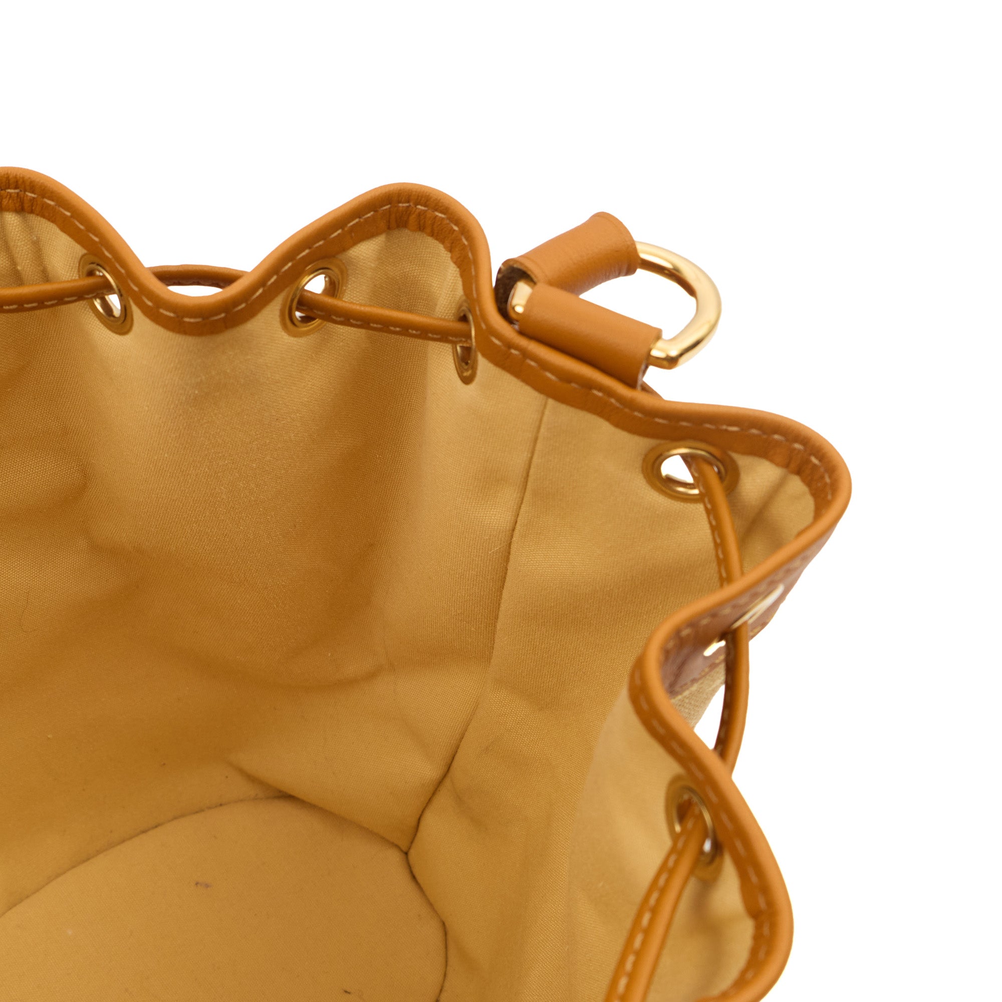 Louis Vuitton Bucket Bag Mini Lin Noe in Mini Lin Beige, Canvas