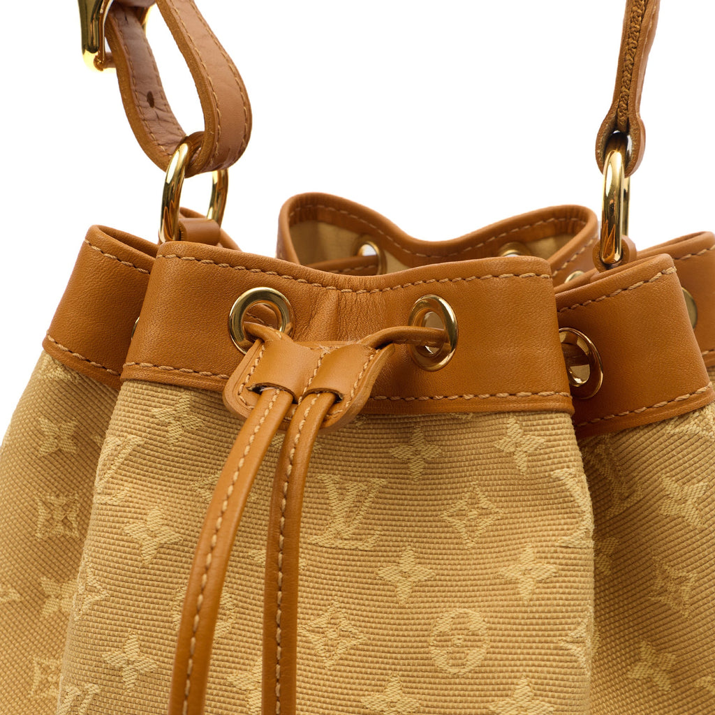 Louis Vuitton Bucket Bag Mini Lin Noe in Mini Lin Beige, Canvas