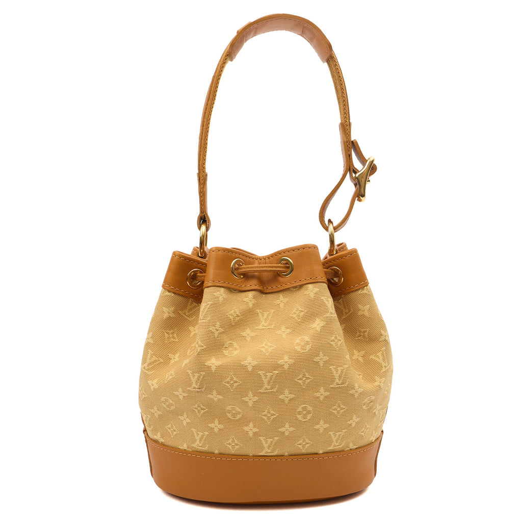 Louis Vuitton Bucket Bag Mini Lin Noe in Mini Lin Beige, Canvas