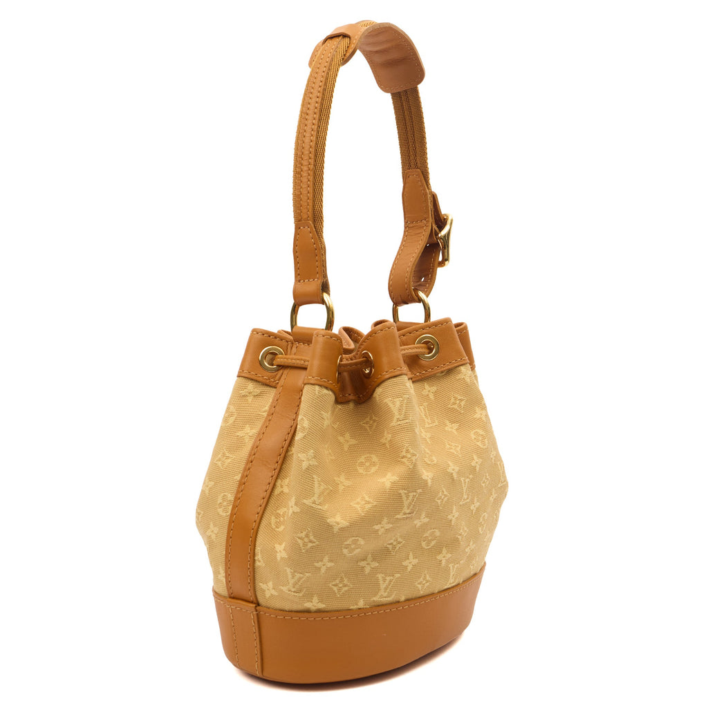 Louis Vuitton Bucket Bag Mini Lin Noe in Mini Lin Beige, Canvas