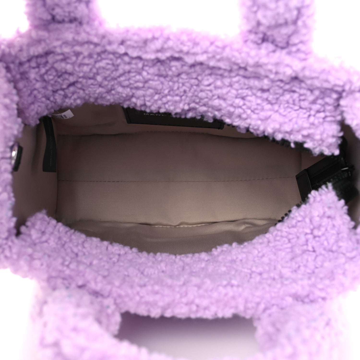 Polyester Cotton Small The Teddy Traveler Tote Bag Lilac