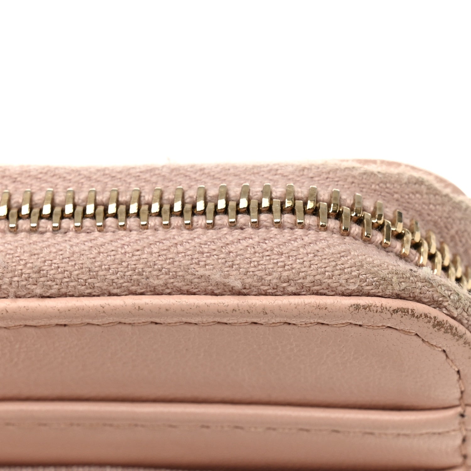 Lambskin Quilted Chanel 19 Vertical Zip  Holder Wallet Light Pink