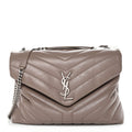 Calfskin Y Quilted Monogram Medium Loulou Chain Satchel Mink
