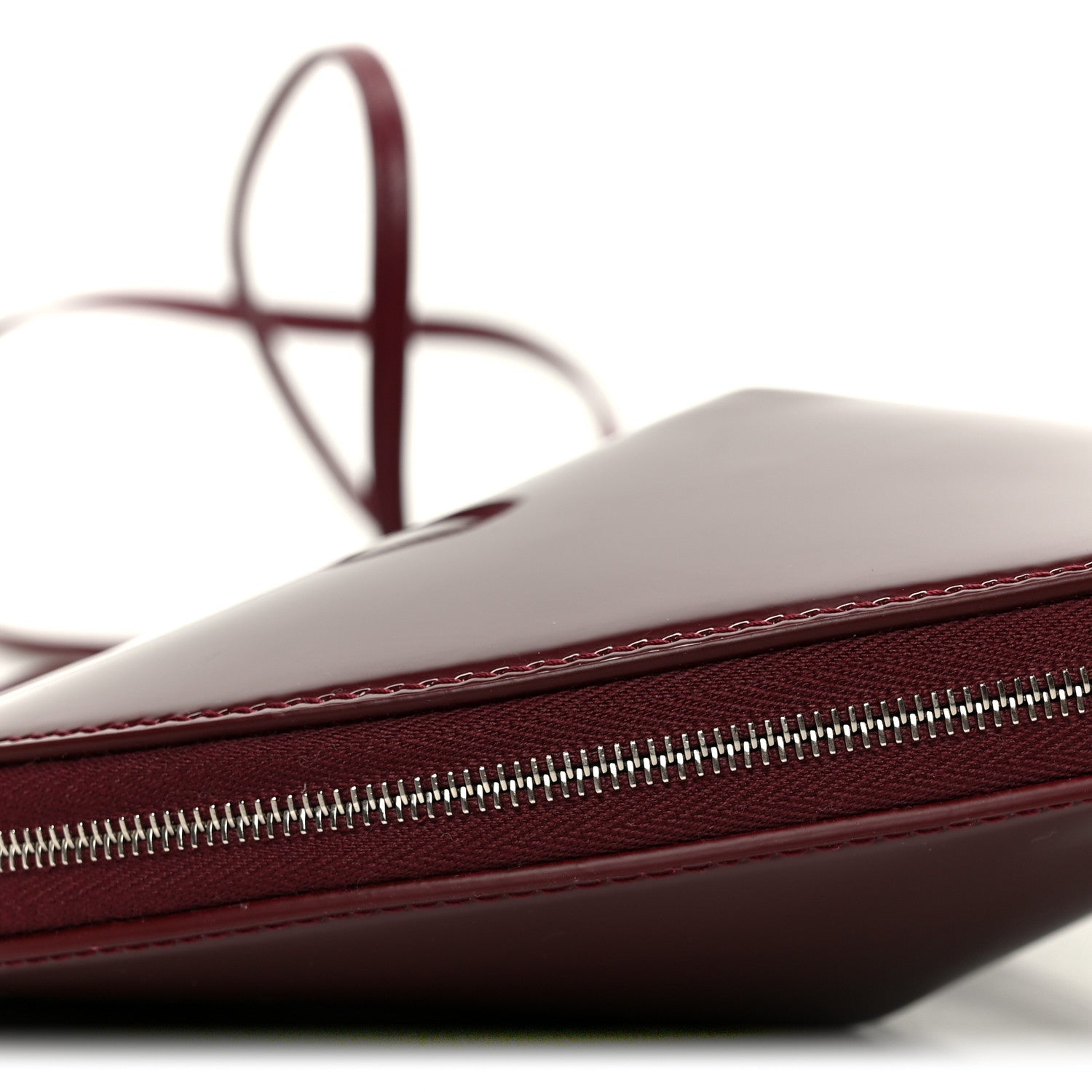 Patent Calfskin Le Coeur Bag Garnet Red