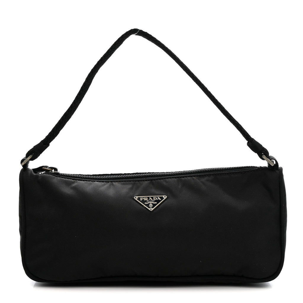 Tessuto Nylon Pochette Bag Black