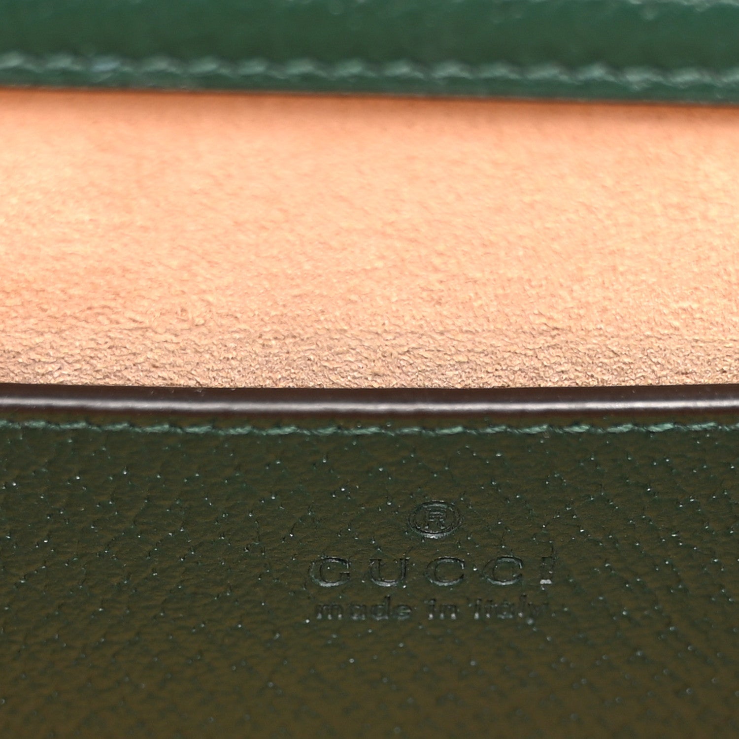 Textured Dollar Calfskin Web Small Diana Tote Bag Vintage Green Powder Pink