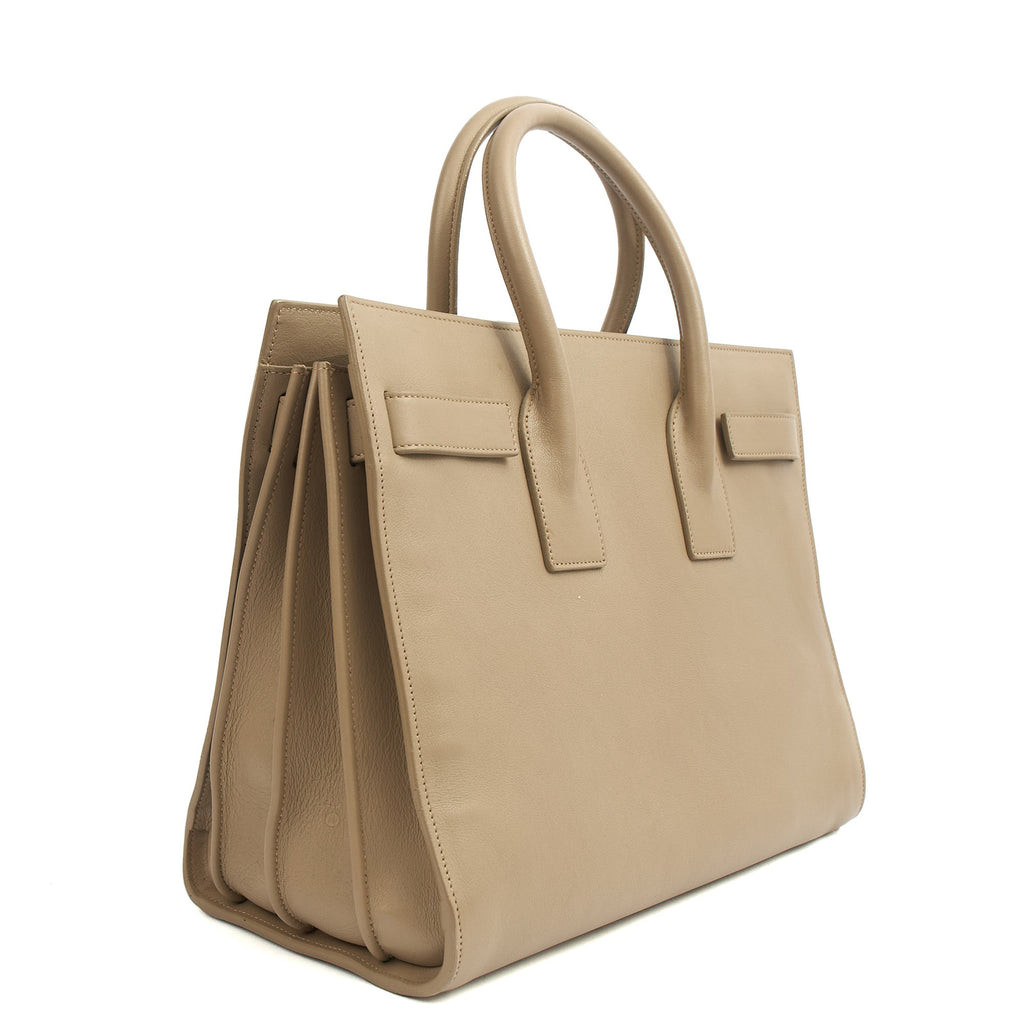 Saint Laurent Top Handle Sac de Jour in Grey, Leather