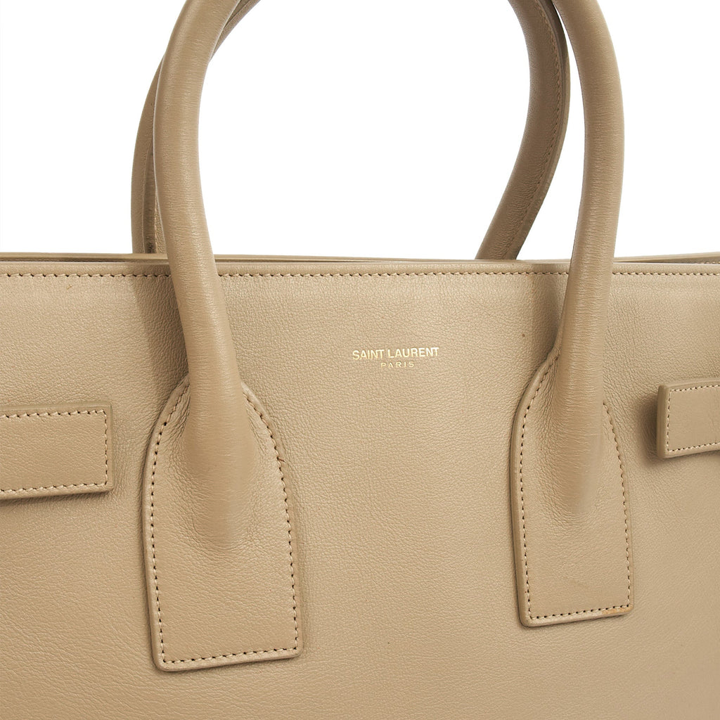Saint Laurent Top Handle Sac de Jour in Grey, Leather