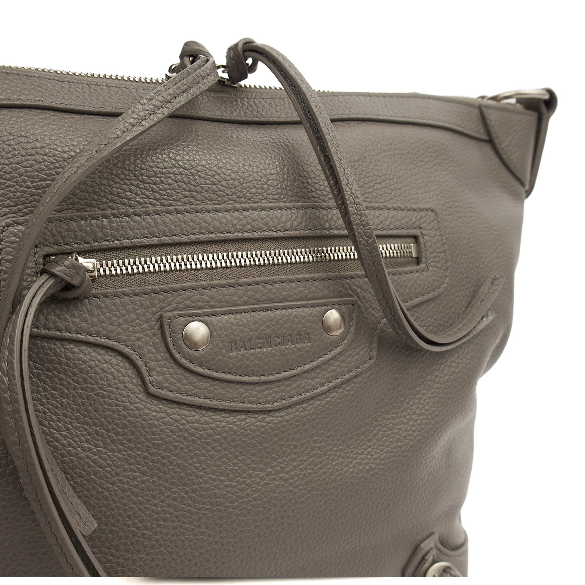 Balenciaga Cross Body Classic Day Hobo in Grey, Veau (Calfskin)