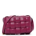 Nappa Maxi Intreccio Padded Cassette Crossbody Bag Cinnabar