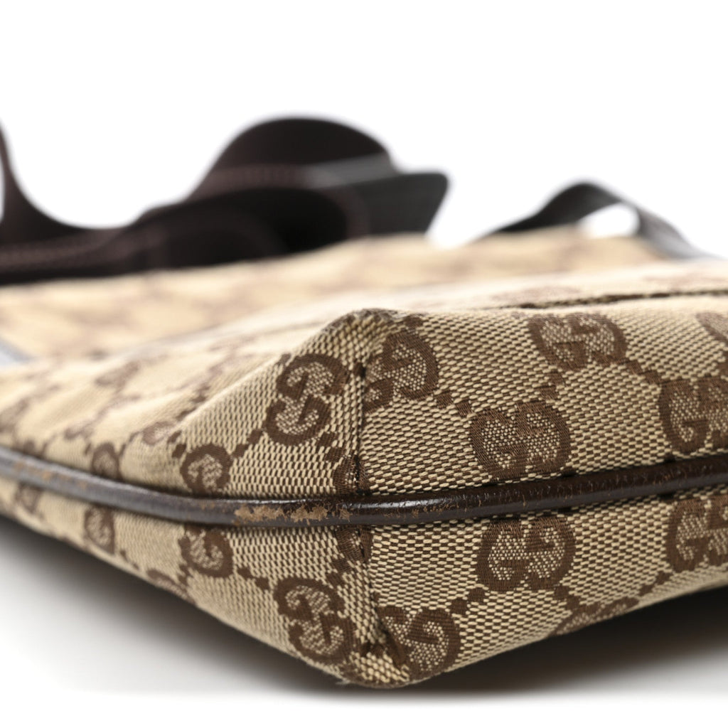 Monogram Flat Messenger Bag Dark Brown