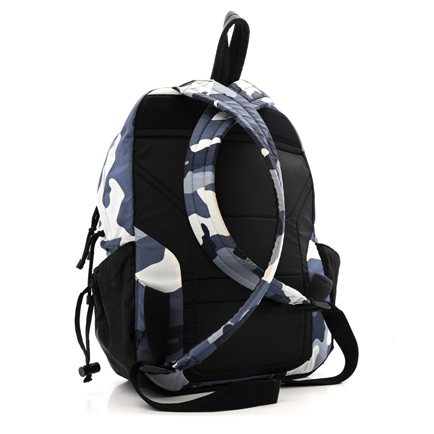 Nylon Camouflage Backpack Blue