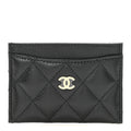 Caviar Quilted  Holder Black