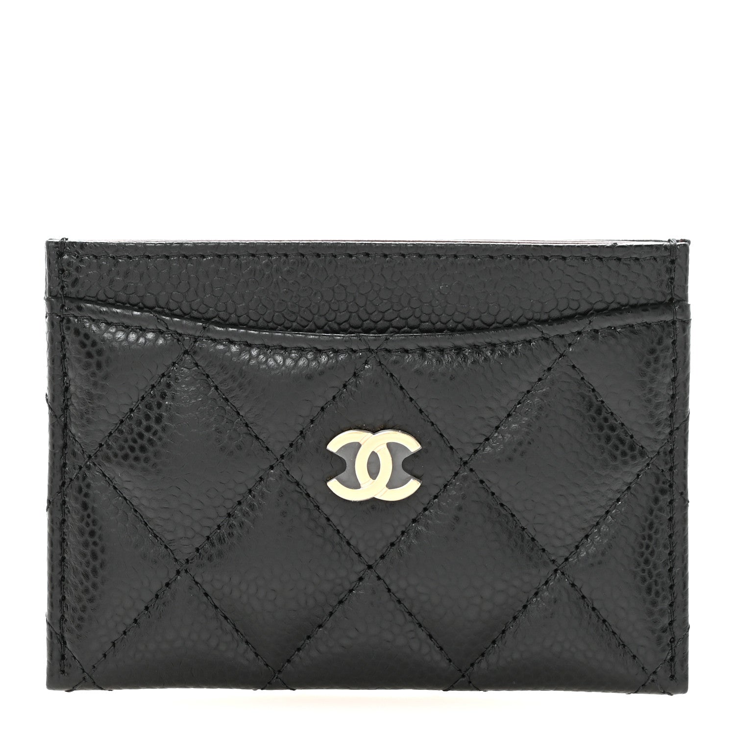 Caviar Quilted  Holder Black