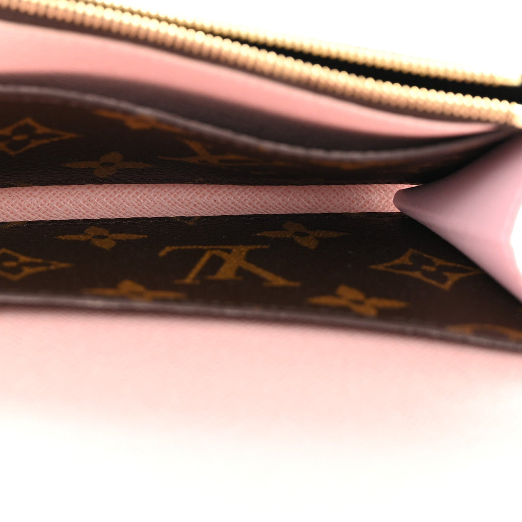 Monogram Emilie Wallet Rose Ballerine