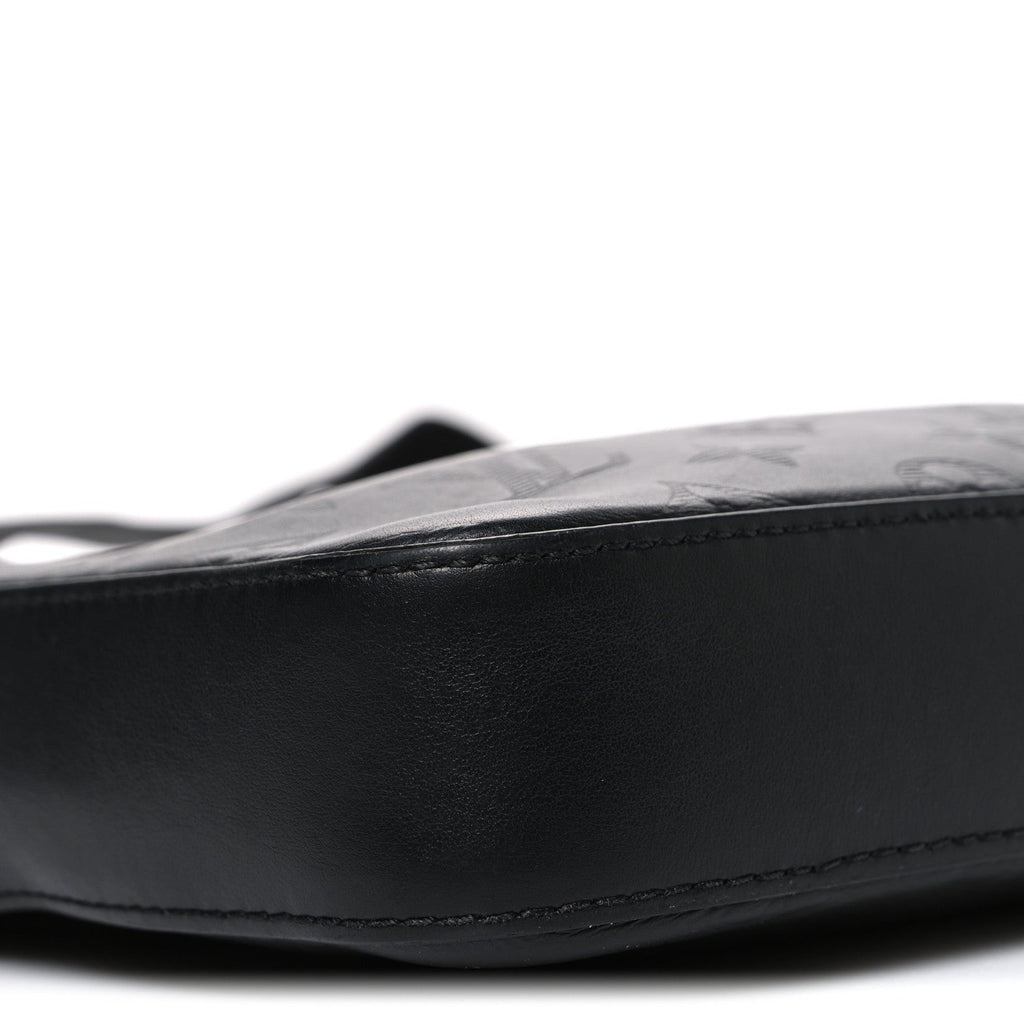Calfskin Monogram Shadow Duo Messenger Black