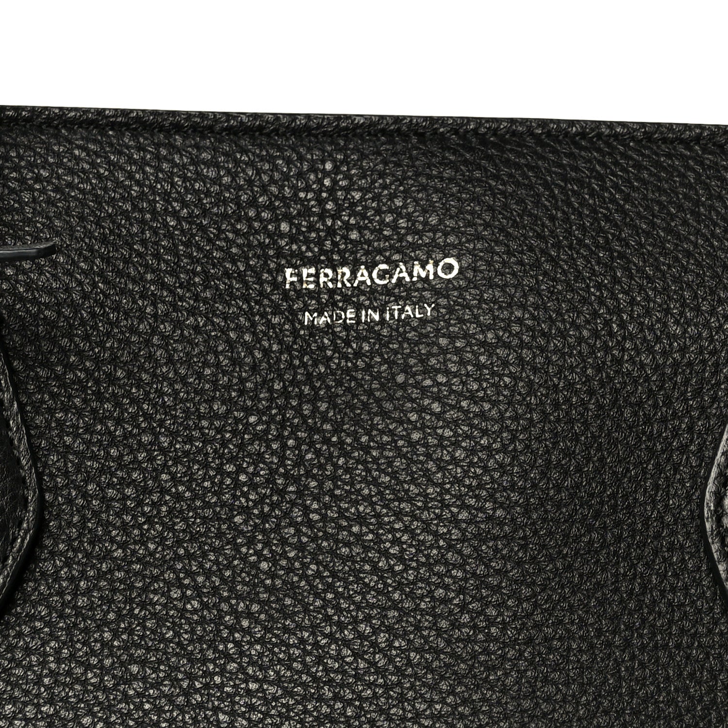 Grained Calfskin Medium Star Tote Black