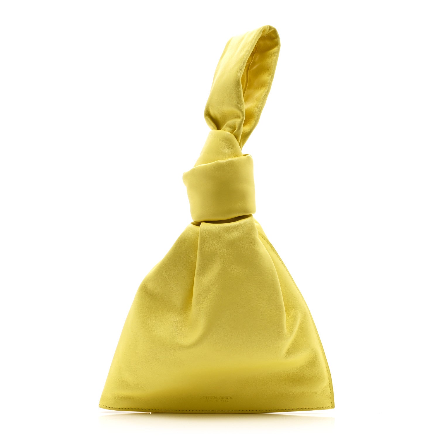 Calfskin Mini BV Twist Yellow