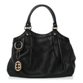 Calfskin Medium Sukey Tote  Black