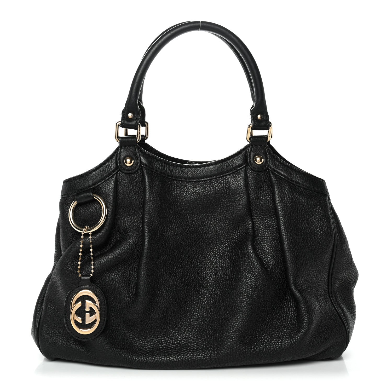 Calfskin Medium Sukey Tote  Black