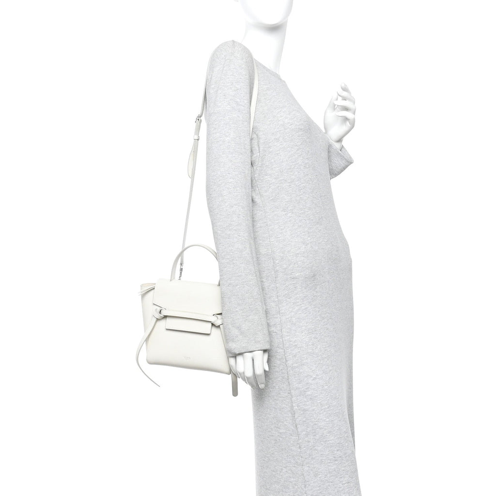Grained Calfskin Nano Belt Bag Linen