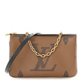 Reverse Monogram Giant Double Zip Pochette