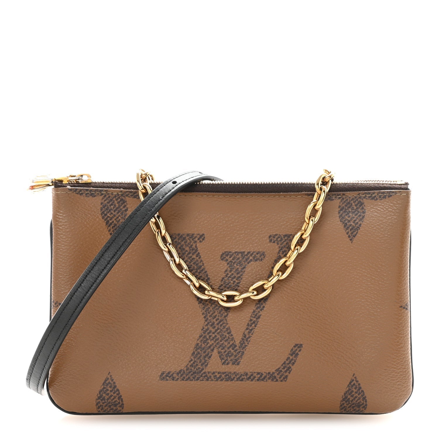 Reverse Monogram Giant Double Zip Pochette